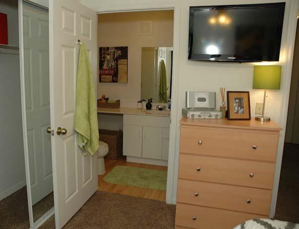 Setting Up Utilities Room with Bathroom and TV